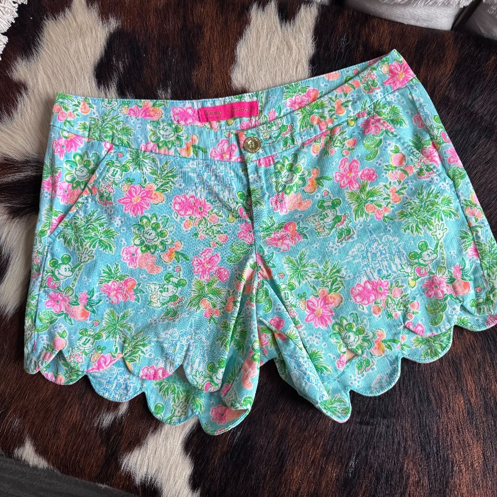 disney x lilly pulitzer Minnie Mouse shorts excellent condition drift size 6